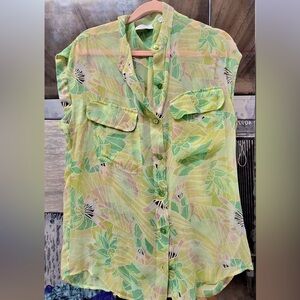 EQUIPMENT sheer blouse - size M